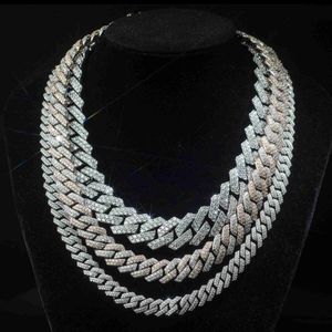 necklace designer jewelry chains for men cuban link 925 Silver Diamond Vvs Baguette Moissanite Iced Out Letter Jewelry Pendant Necklace chain van cleef necklaces