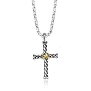 DY Necklace Designer Classic Jewelry Fashion charm jewelry Dy Cross necklace Popular Lexus X Button Line Pendant Style Christmas gift jewelry luxury accessories