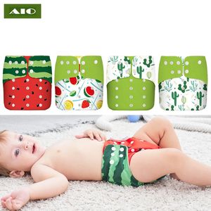 Cloth Diapers Adult Diapers Nappies Cloth Diapers Watermelon Print Washable Eco-friendly Diaper Pocket Waterproof Child Learning Panties 231024
