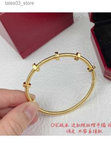 Charme pulseiras clássico porca pulseiras para mulheres luxo festa de negócios 2023 tendência moda pulseira para homens presente de natal frete grátis itens q231025