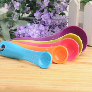 Measuring Tools 5pcs/Set Spoons Plastic Teaspoon 1.25 / 2.5 5 7.5/ 15ml Measure Spoon Cups Gram Scoop Ladle Kitchen Accessory