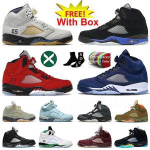 Jumpman 5 buty do koszykówki Mężczyźni Aqua unc 5s Lucky Green Georgetown Concord Racer Blue Raging Bull Fire Red zamsz Jade Horizon Sail What the Mens Treakers