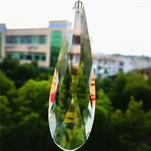 Lustre de cristal venda 10 peças 85mm k9 pingentes de lâmpada facetada clara peças de luz de vidro brilhante árvore de natal decoração de casa