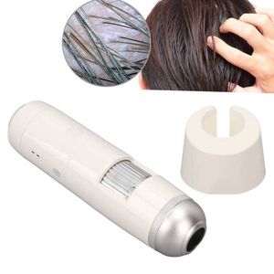 Dispositivos de cuidados faciais sem fio WIFI AI Scalp Hair Analyzer Detector 5X a 200X Follicle Oil Moisture Pigment Tester para salão de beleza 231024