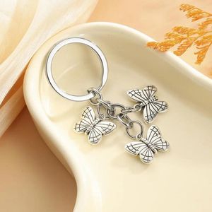 Keychains 20pcs Butterfly Keychain For Bags Small Gift Key Chain Jewelry Car Keyring Accessory