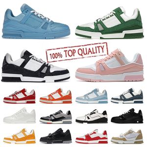 Luxury Casual Sneakers Designer Shoes trainers mens womens platform Black White Green Denim grey White Yellow bule Orange sports sneakers Tennis Dghate