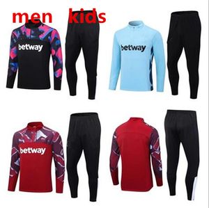 2023 Tracksuit de futebol do West Hams L. Paqueta Scamacca Rice Kits Lanzini Antonio Hams Noble Vlasic United Bowen 23 24 WHU Futebol Tracksuit 10/2xl