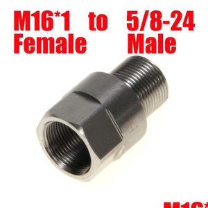 M16 X 1 To 5/8-24 Thread Adapter Fuel Filter Stainless Steel M16X1 Ss Soent Trap For Napa 4003 Wix 24003 M16X1R 5/8X24 Drop Delivery Dhgwh