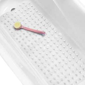 Badmattor Långt Anti Slip Bath Tub Matt Badrum Duschmatta Transparent Antibakteriell maskin Tvättbar för badrum Kid Toddler Senior 231024