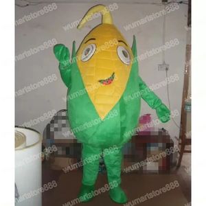 Alta qualidade milho doce mascote traje carnaval unisex outfit adultos tamanho festa de aniversário de natal ao ar livre vestir-se adereços promocionais
