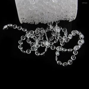 Chandelier Crystal Shiny Clear Color 30 Meters/Roll 10mm Acrylic Diamond Octagon Beads Garland Chain For Wedding Home Door Lighting