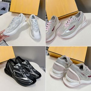 Designer första 1 svart tyg som kör män sportskor diagonal f formad skulpterad korrugerad sulor skor designer kvinnor catwalk sneakers