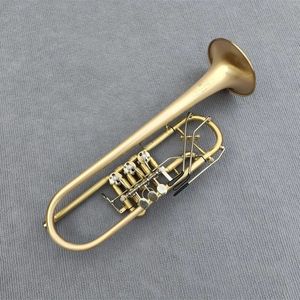 Austria Schagerl Tromba in Si bemolle Chiave piatta in ottone Strumenti musicali a tromba professionali con custodia in pelle