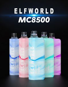 Elf World Mc8500 Elektronische Zigarette Mesh Coil Einweg E-Zigarette Big Puffs Einweg Vape Pen Rand /Bang/ 6000/7000/12000 Tornado Wipe Vape