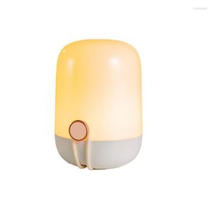 Luci notturne Lampada da comodino a LED Lampada da comodino ricaricabile con regolazione continua portatile con cambio di colore della corda per il soggiorno delle camere da letto