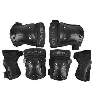 Joelheiras de cotovelo 6 unidades / conjunto Conjunto de equipamentos de proteção Capacete de patinação Joelheiras Cotoveleiras Protetor de mão de pulso para crianças Adulto Ciclismo Rolo Escalada 231024