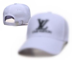 Ny lyxdesigner Baseball Cap Letter L Fashion V Men and Women Street Hat Justerbar Leisure Snap Fastener Trucker Hats 18 Styles L-1