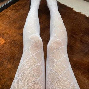Seksi bayanlar ipek çorap tayt tasarımcısı tasarımcı mektup külotlu çorap kadın hosierys çorapları kulüp partisi için yumuşak elastik çorap whole188z