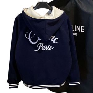 CLNE Coat Designer Fashion Women High Quality Original Standard Autumn New Cool Student Sister Hooded Baseball Coat Top Loose Versatile Fashion