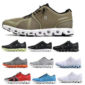 Oncloud Mens Womens Running Shoes Red Cloud 5 Onclouds Asfalto Cinza Eclipse Ímã Olive Chambray Homem Mulher Treinador Tênis Tamanho 5.5 - 12