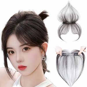 Lace Wigs Anemone Natural Baby Hair Air Bang Clip in Human Bangs Invisible Edge Replacement Fringe Forehead Hairline For Women 231025