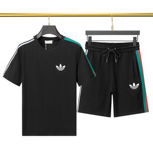 24 Ny gratis leverans Summer Mens Designers Tracksuits Jogging Suit Men Tracksuit Pullover Running Sweatshirt Man Short Sleeve Pants Fashion Sweat Track Suits