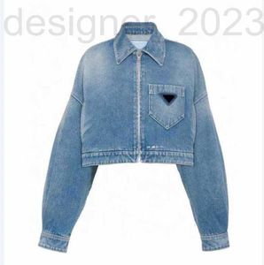 Kvinnorjackor Designer Kvinnor Denim Coat Womens Butt Letters Autumn Style Woman Jeans S-XL Designer Jacket 4ES5