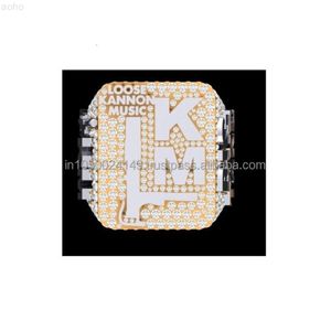 Najlepsza jakość palec hip -hopowy Pierścień Real Diamond Gold Rings Niestandardowe pierścienie biżuterii na żądanie z Indii