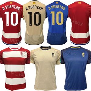 Club Team Soccer Granada 11 Myrto Uzuni Jersey 10 Antonio Puertas 21 Oscar Melendo 23 Gerard Gumbau 7 Lucas Boye 13 Andre Ferreira Football Shirt Kits 2023 2024 Color