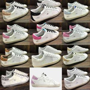 Sneakers Casual Shoes Men Tennis Luxury Italy Superstar Golden Designer Sequin Classic White Do-Ored Dirty Fashion