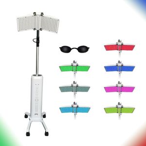 Ultimo lancio Cura della pelle Bellezza del viso Ringiovanimento della pelle 7 colori LED PDT Macchina per terapia della luce PDT Terapia fotodinamica facciale Led Photon Bio Light Therapy Equipment