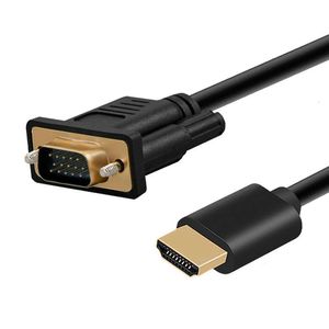 Cavi convertitori DisplayPort a VGA da 1,8 M Adattatore DP Cavo maschio Connettore Display Port 1080P per proiettore MQ per MacBook HDTVProjector