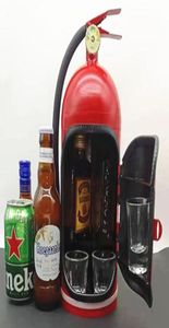 Bar-Werkzeuge, Feuerlöscher-Design, Minibar, Neuheit, Aufbewahrungsboxen für Likörwein, für Whiskey-liebende Feuerwehrleute, handgefertigte Bar 8008147