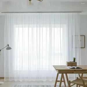 カーテン140x120/100x200/140x230cm 2PCSホワイトチュールカーテン豪華なリビングルームベッドルーム窓ガーデンヤードスクリーニング装飾