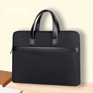 Men's Briefcase Light Business Laptop Handbag Large Capacity Documents Commuting Laptop Bag 231015