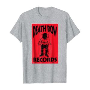 Camiseta com logotipo da Death Row Records caixa preta invertida230I