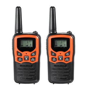 Walkie Talkie 2pcs portátil Walkie Talkie rádio 22 canais definidos 10 km Uhf 400-470 Mhz transceptor de comunicação de longo alcance de banda dupla 231024