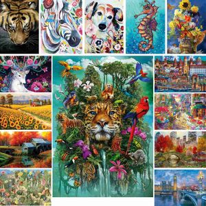 Puzzles Top Quality 3D Jigsaw Wooden Puzzles Animal Shape Board Games Adults Kid Toys Gifts Family Interactive Puzzles Home DecorationL231025