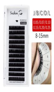 Seashine False Eyelashes Individual Lashes 1 Tray JBCDL Russia Volume Lashes Extension Supplies Natural Long 100 Hand Made In6714211