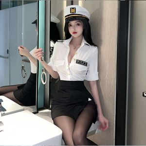 Cosplay Sexy Police Costume Women Lingerie Cosplay Clothes Female Uniform Temptation Handcuffs Stockings Suit Adult 19 Dropshipping