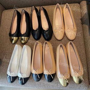 Designer Sandals Ballet Women Shoes Bow Leather Loafers Slip on Flat Slipper Moccasins Rubber Slides Vintage Shoe Velvet Glove Mules with Box