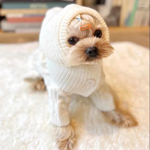 Odzież dla psów jesień i zimowy sweter dla zwierząt małe ubrania Schnauuzer Yorkshire Terrier Maltański szczeniak Ropa de Perro Dogs Hat