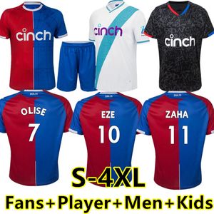 S-4XL 23 24 CRYSTAL OLISE Fußballtrikots PALACE ZAHA EZE J.AYEW Auswärtstrikots BENTEKE MILIVOJEVIC MATETA ANDERSEN GALLAGHER Fasnspieler-Fußballtrikot-Kit