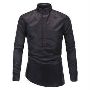 2020 nova moda masculina camisa de algodão branco camisas estilo britânico lrregular camisas de alta qualidade fino ajuste camisas de vestido masculino295d