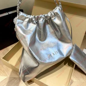 Designer Bucket Bag Women DrawString Mini Shopping Bag Luxury Brand Antique Garbage Bag Gold Plated Vintage Bag Axelväska Handväska Single Designer Crossbody Bag