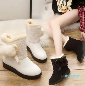Buty zimowe damskie skóra pluszowe ciepłe kostki zwykłe wygodne bawełniane buty panie kobiety bez poślizgu