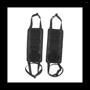 Capas de volante 2pcs suporte de vara de pesca para banco traseiro de carro portátil pólo tiras de gravata rack ferramentas de suporte universal