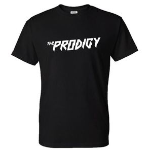 Herr t-shirts The Prodigy t-shirt vintage elektroniskt musikband roligt o-hals kort ärm t-shirt män kvinnor bomullsskjorta casu186i