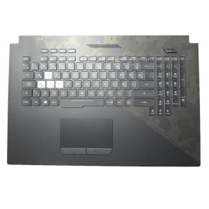 Laptop Palmrestkeyboard dla ASUS GL704GV-1A Nowa czarna okładka z podświetleniem z Touchpad TR Turkish 90NR01Y1-R30TU0 V170162JS1