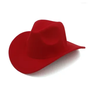 Berets Wool Winter Autumn Kids Child Felt Western Cowboy Hat For Girl Boy Cowgirl Cap Jazz Sun Toca Sombrero 12